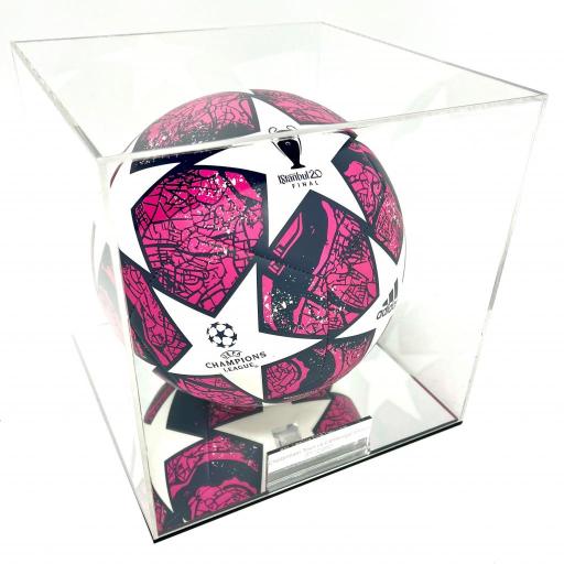 Football Display Case - Mirror Base