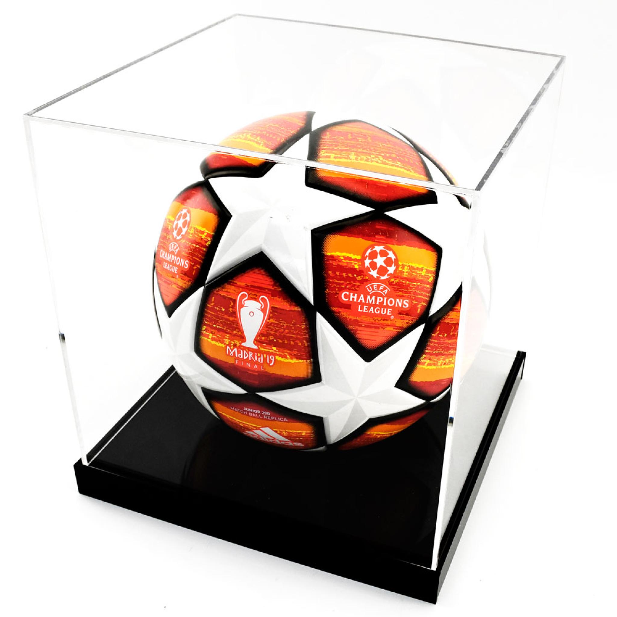 Football Display Names Football Display Case | 25mm Raised Base