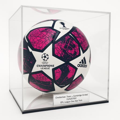 Football Display Case - Mirror Base