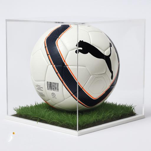 Football Display Case - 10MM White Grass Effect Base