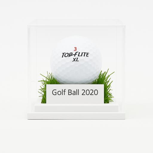 Golf Ball Display Case - Grass Effect Base