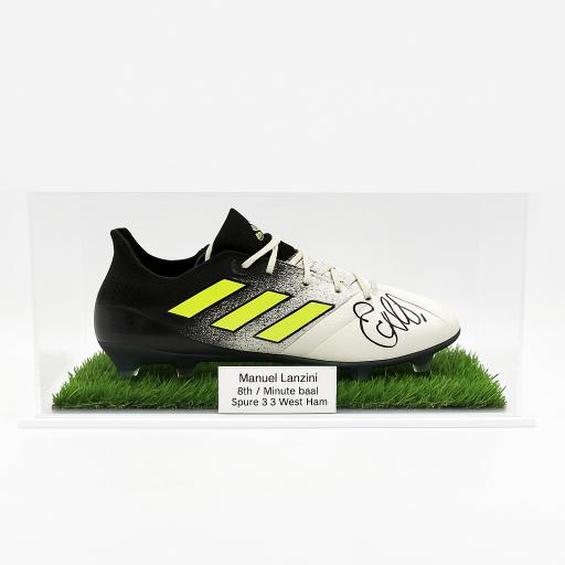 Football Boot Display Case (Single) - With Grass Effect Base