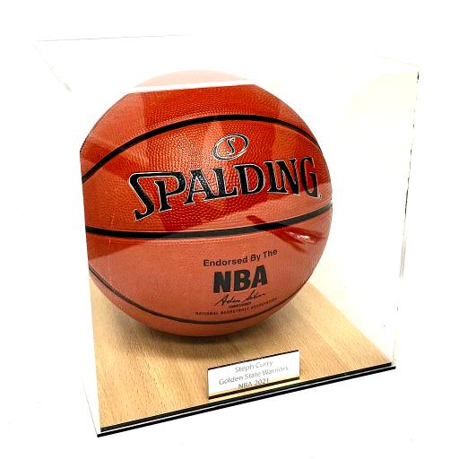Basketball Display Case - Court Effect Base