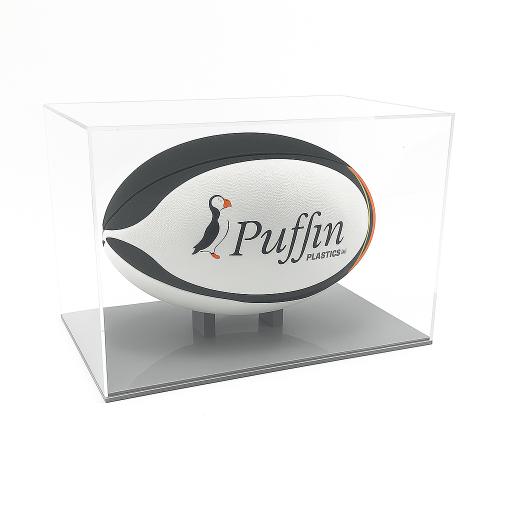 Rugby Ball Display Case (Landscape) - Colour Base